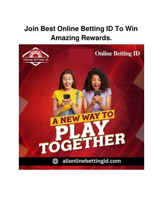 Join Best Online Betting ID To Win Amazing Rewards