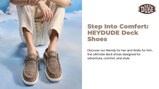 Step Into Comfort HEYDUDE Deck Shoes