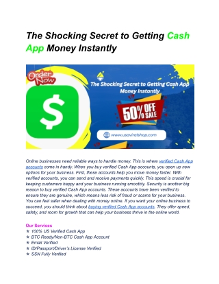 The Shocking Secret to Getting Cash App Money Instantly 2025-26