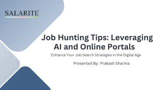 Job Hunting Tips Leveraging AI and Online Portals