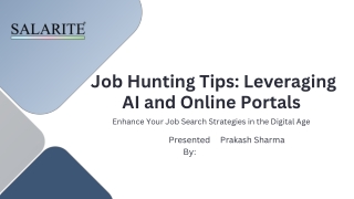 Job Hunting Tips Leveraging AI and Online Portals