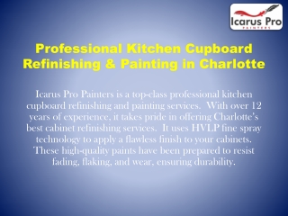 Professional Kitchen Cupboard Refinishing & Painting in Charlotte