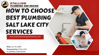 How To Choose Best Plumbing Salt Lake City Services