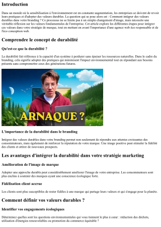 Comment intégrer des valeurs durables dans votre branding ?