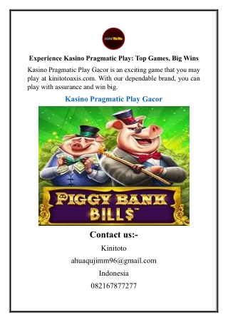 Kasino Pragmatic Play Gacor High-Paying Games & Big Wins
