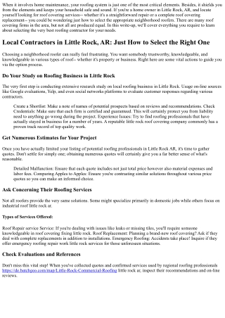 Neighborhood Contractors in Little Rock, AR: Exactly How to Pick the Right One