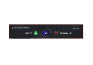 Trực tiếp SLNA U19 vs PVF Việt Nam 14:30, ngày 14/01/2025