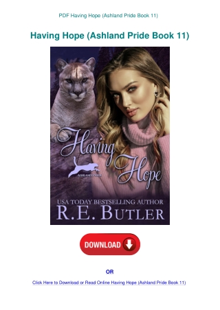 PDF Having Hope (Ashland Pride Book 11)