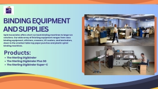 binding equipment and supplies