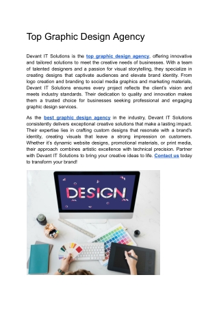 Top Graphic Design Agency