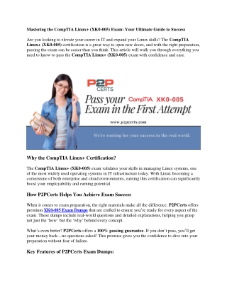 Step-by-Step to Linux  Success with XK0-005