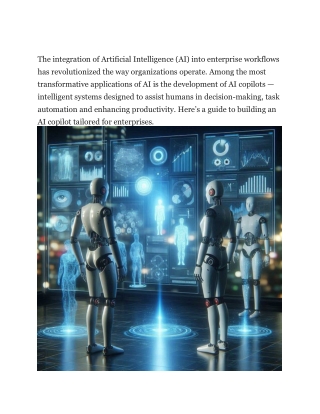 How to Build an AI Copilot for Enterprises?