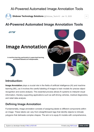AI-Powered Automated Image Annotation Tools