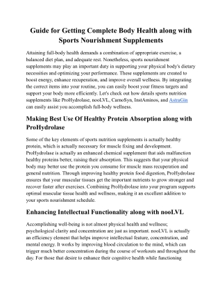 Sports Nutrition Supplements (2)