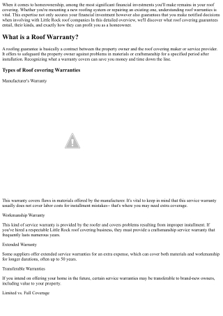 A Property owner's Guide to Comprehending Roofing Guarantees