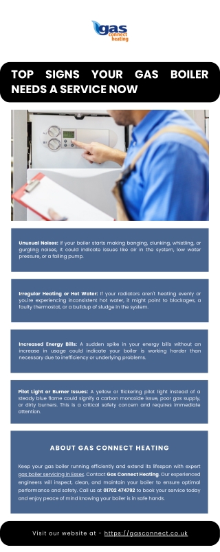 Top Signs Your Gas Boiler Needs a Service Now