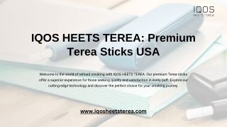 IQOS HEETS TEREA Premium Terea Sticks USA