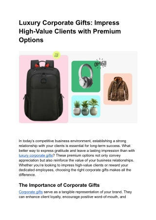 Luxury Corporate Gifts_ Impress High-Value Clients with Premium Options