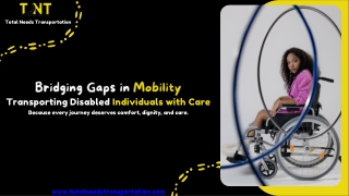 Bridging Gaps in Mobility  Transporting Disabled Individuals with Care