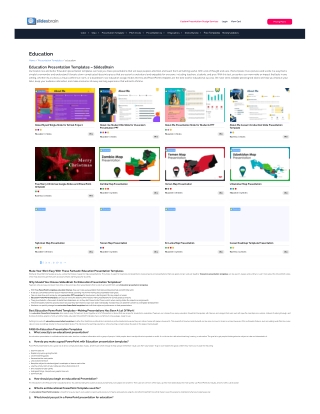 Creative Education Presentation Templates for Students