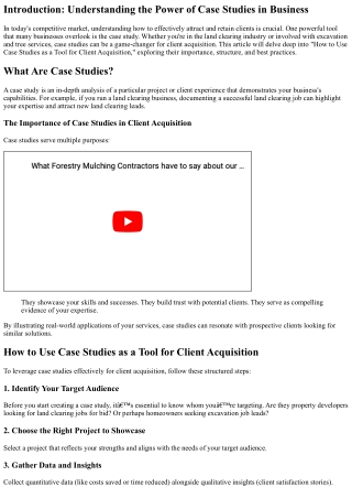 “How to Use Case Studies as a Tool for Client Acquisition”