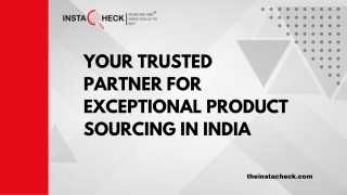 Your Trusted Partner for Exceptional Product Sourcing in India