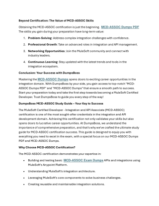 DumpsBoss Brings Excellence to MCD-ASSOC Study Guides