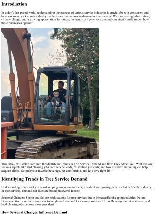 “Identifying Trends in Tree Service Demand and How They Affect You”