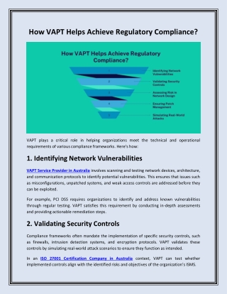 How VAPT Helps Achieve Regulatory Compliance?