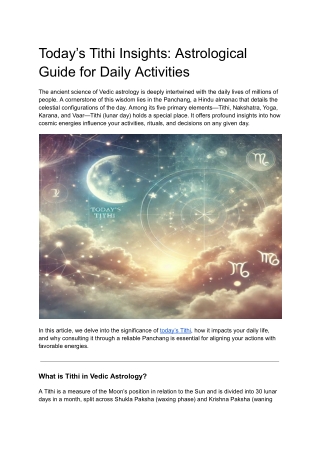 Today’s Tithi Insights_ Astrological Guide for Daily Activities