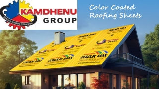 Color Coated Roofing Sheets | Durable & Stylish | Kamdhenu
