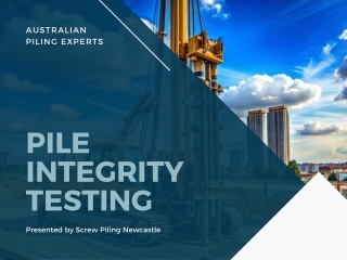 Pile Integrity Testing: What You Need to Know