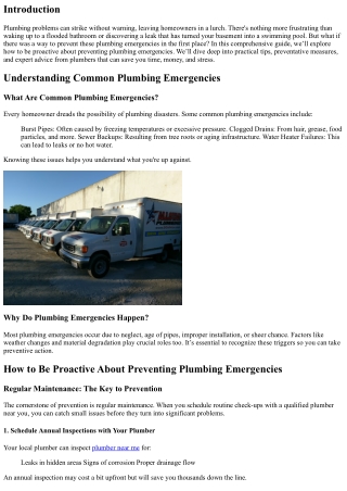 “How to Be Proactive About Preventing Plumbing Emergencies”