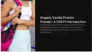 Organic Vanilla Protein Powder