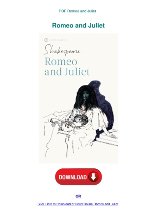 PDF Romeo and Juliet