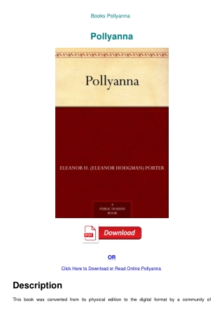Books Pollyanna