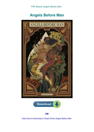 PDF Books Angels Before Man