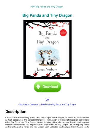 PDF Big Panda and Tiny Dragon