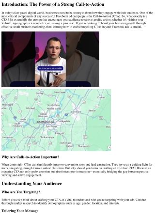 “Crafting an Effective Call-to-Action in Your Facebook Ads”