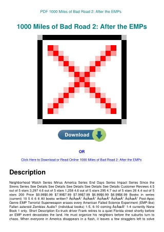 PDF 1000 Miles of Bad Road 2 After the EMPs