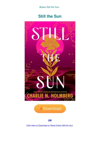 Books Still the Sun
