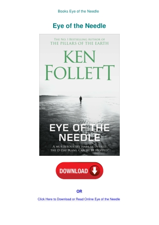 Books Eye of the Needle