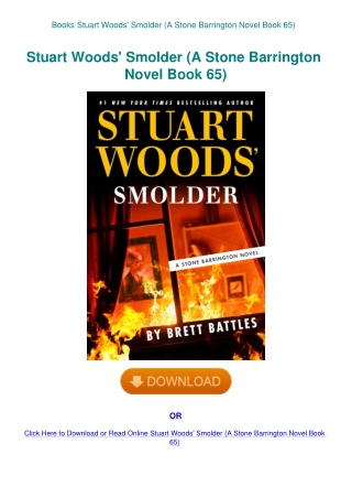 Books Stuart Woods' Smolder (A Stone Barrington Novel Book 65)