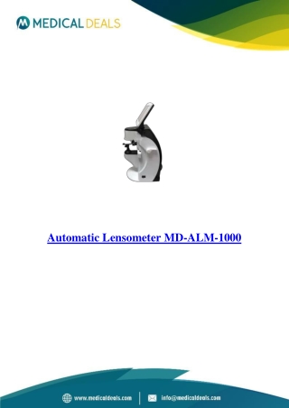 Automatic-Lensometer-MD-ALM-1000