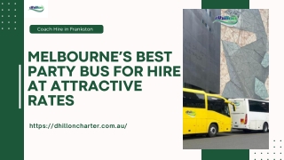 Best Party Bus for Hire in Melbourne