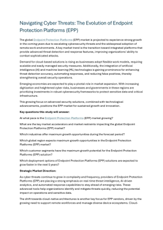 Endpoint Protection Platforms