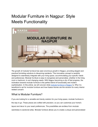 Modular Furniture in Nagpur