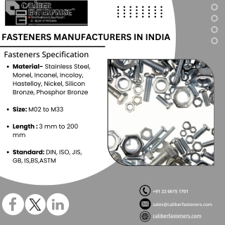 Fasteners | Bolts | Nuts | Peek Fasteners | Screws