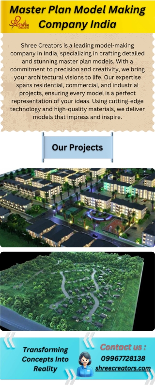 Master Plan Model Making Company_in India  - Shree Creators