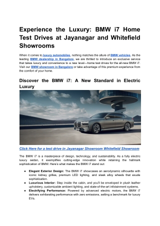 Experience the Luxury_ BMW i7 Home Test Drives at Jayanagar and Whitefield Showrooms